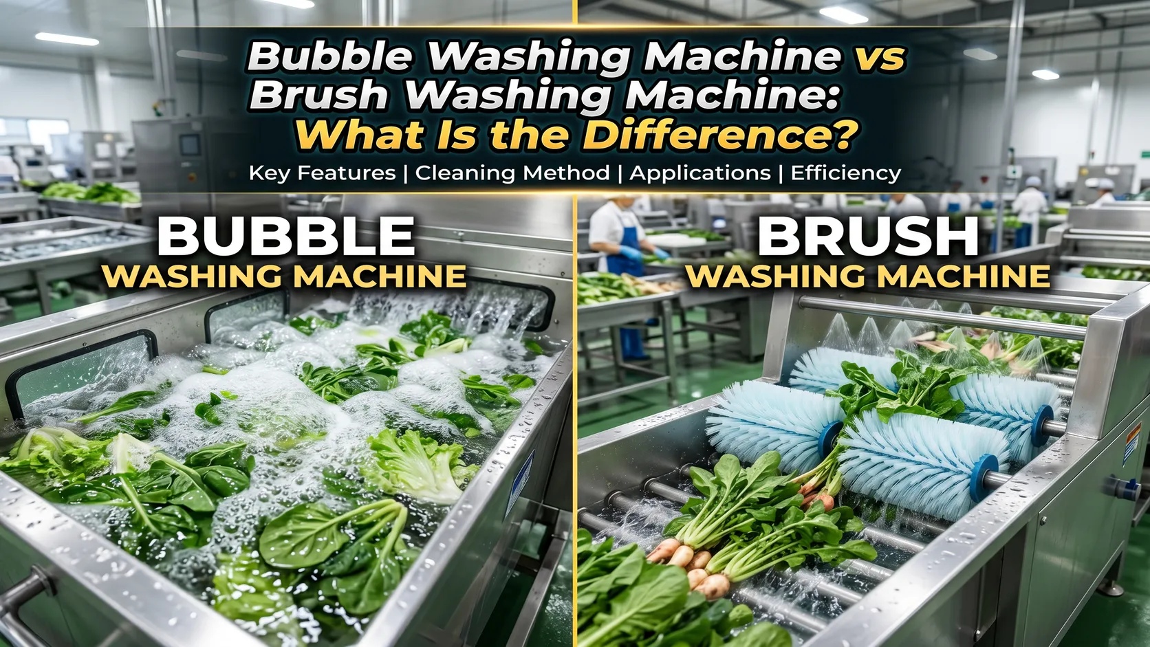 Bubble Washing Machine vs Brush Washing Machine: What Is the Difference?