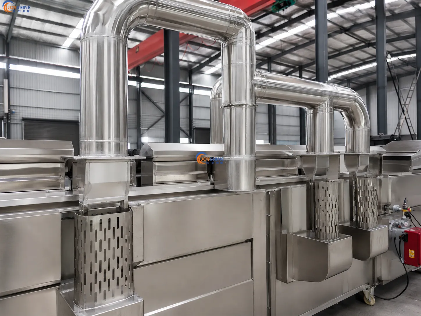 Automatic oil filtration system for continuous frying line