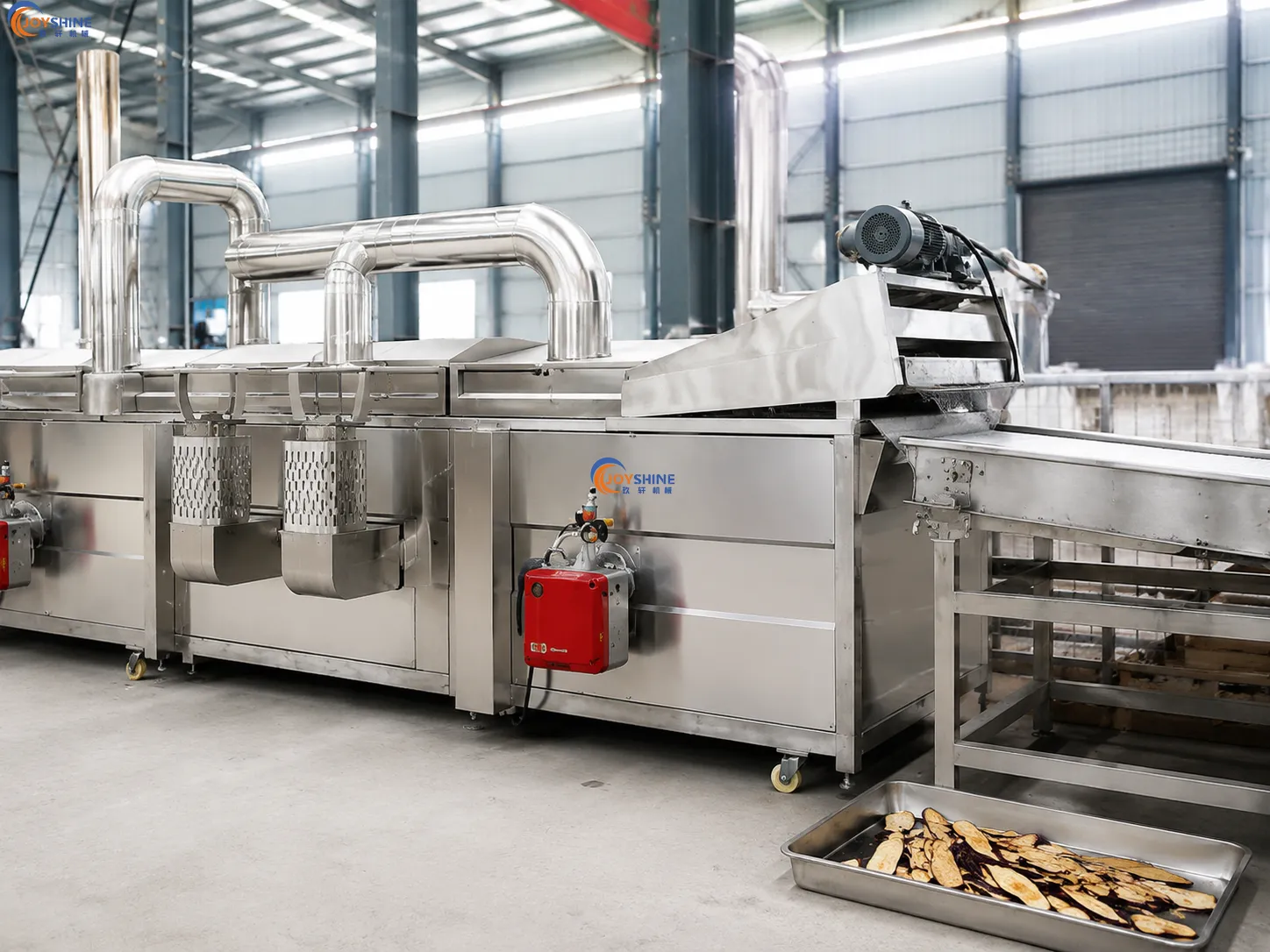 Fried eggplant slices processing solution