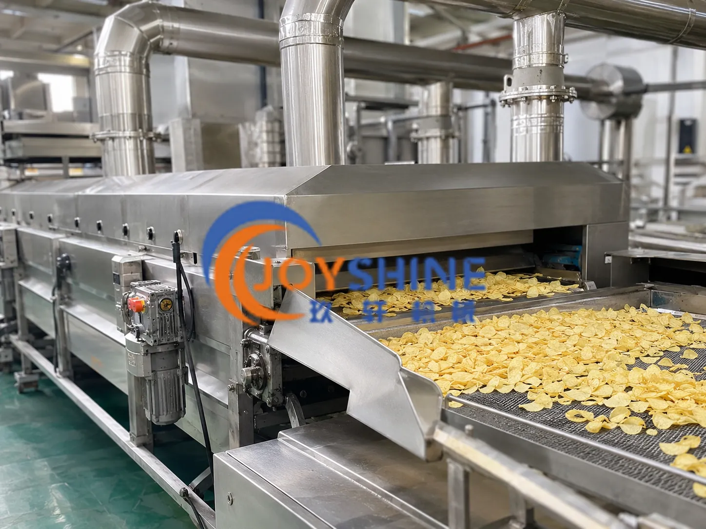 Potato chips production process flow