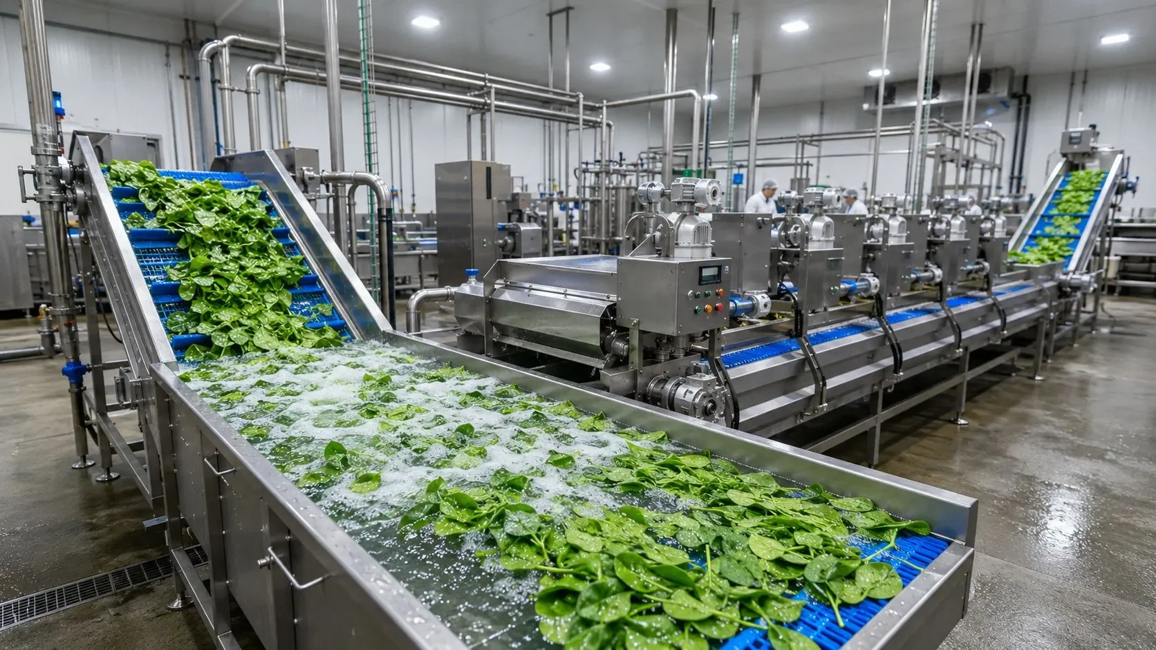 Vegetable and fruit washing processing equipment