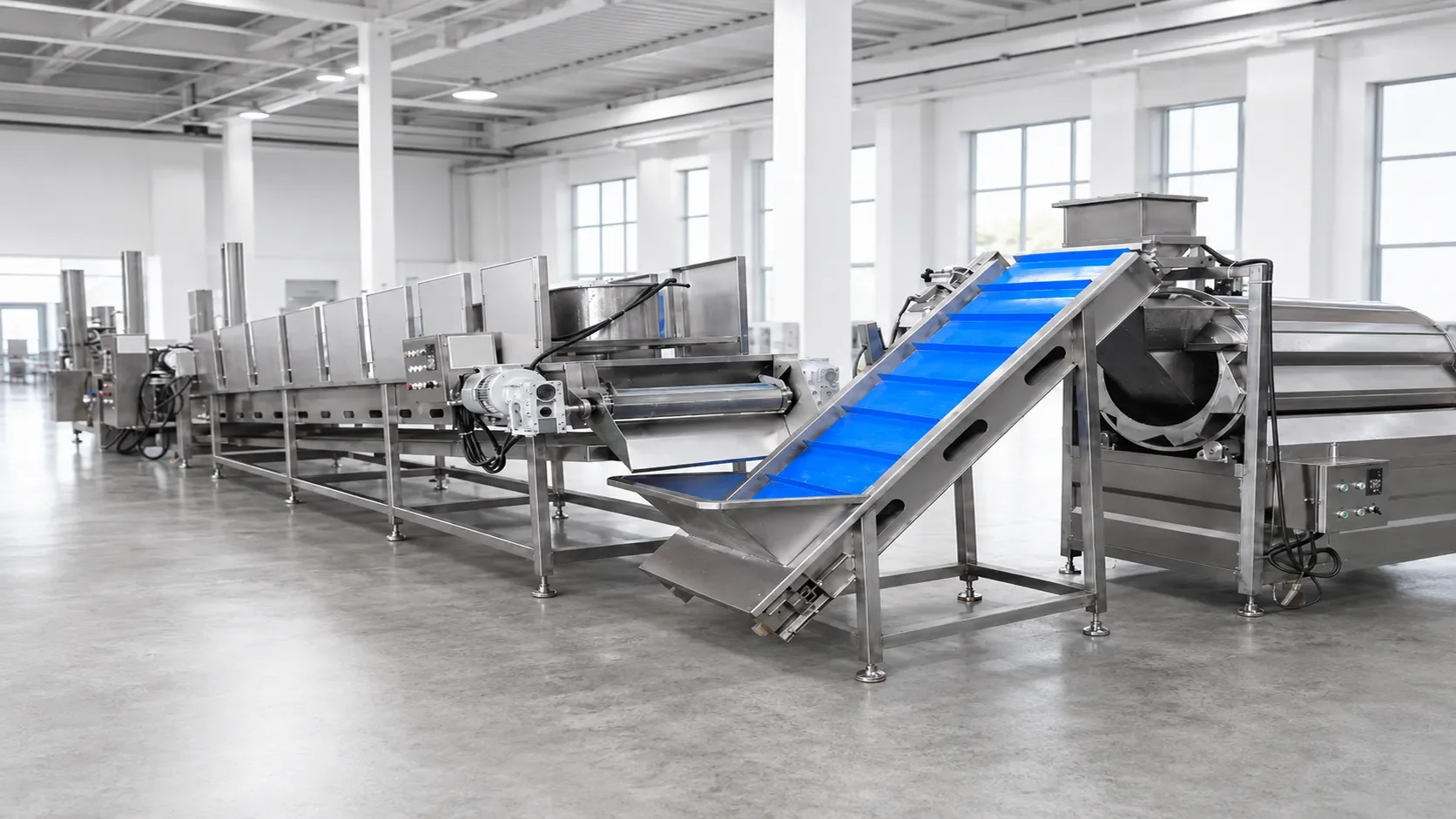 Customized continuous fryer project for Chebureki production