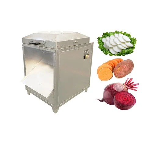Industrial vegetable slicing and cutting machine