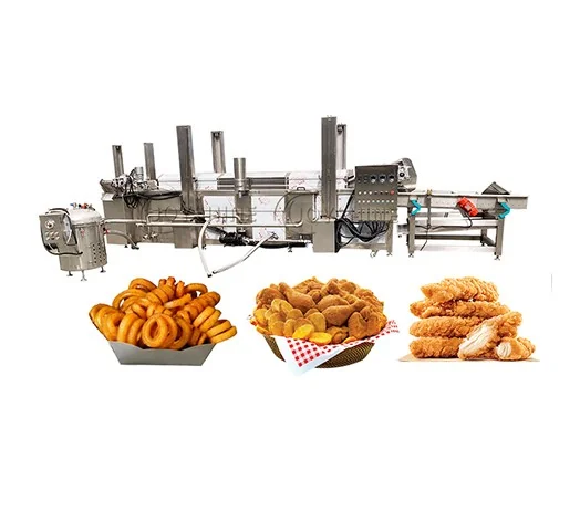 Continuous fryer with vacuum oil filter